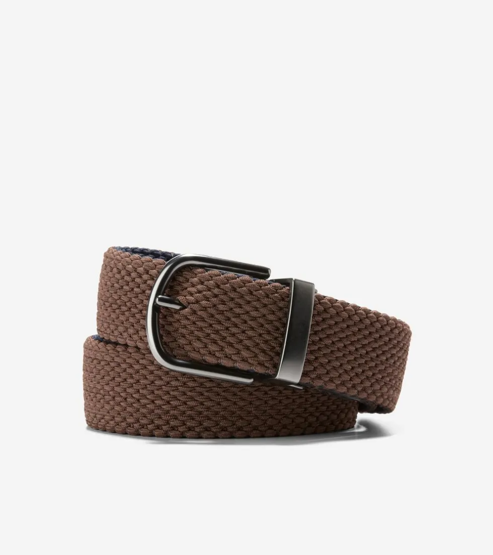 Cole Haan Belts*Men's Reversible Stretch Belt Brown-Navy