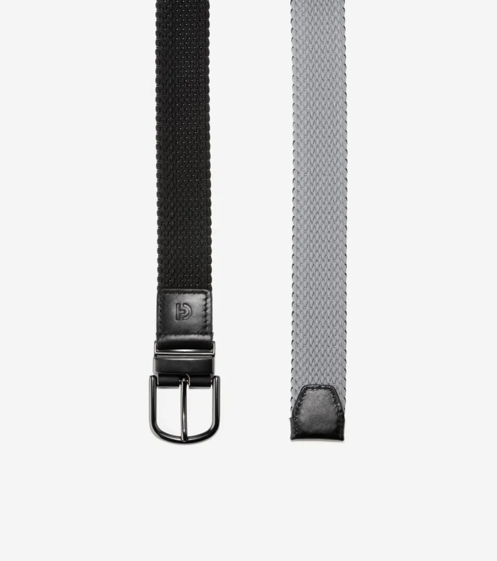 Cole Haan Belts*Men's Reversible Stretch Belt Black-Gray