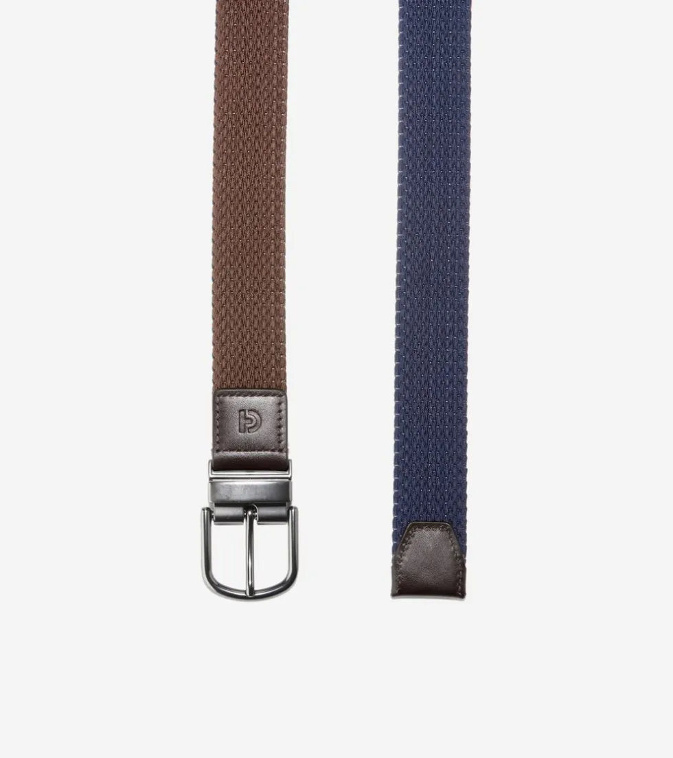 Cole Haan Belts*Men's Reversible Stretch Belt Brown-Navy