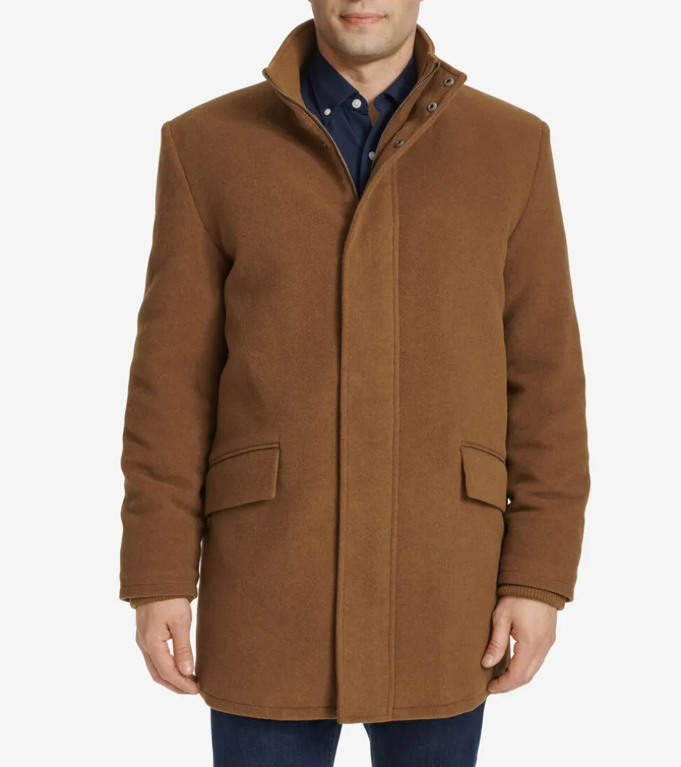 Cole Haan Wool Coats | Car Coats & Blazers*Men's Stand Collar Car Coat Camel