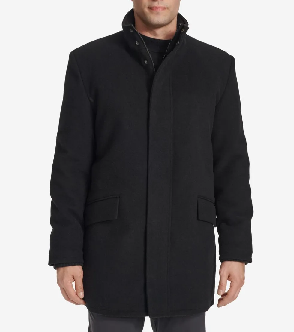 Cole Haan Wool Coats | Car Coats & Blazers*Men's Stand Collar Car Coat Black