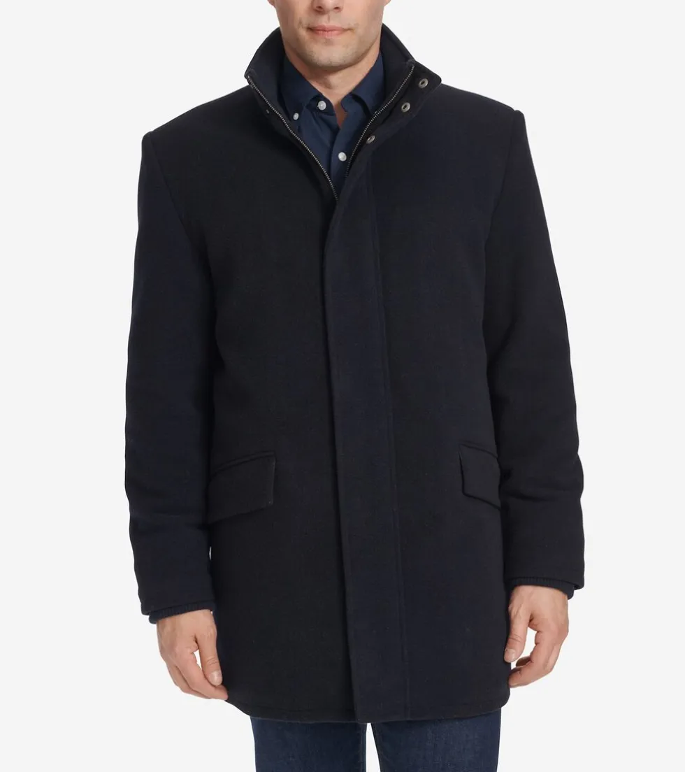 Cole Haan Wool Coats | Car Coats & Blazers*Men's Stand Collar Car Coat Navy