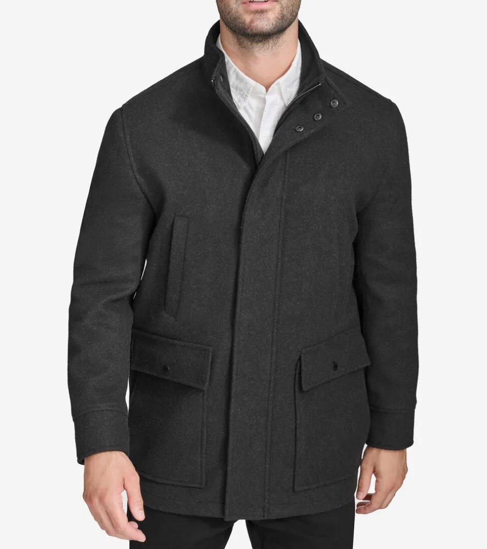 Cole Haan Wool Coats | Car Coats & Blazers*Men's Stretch Wool Coat Black