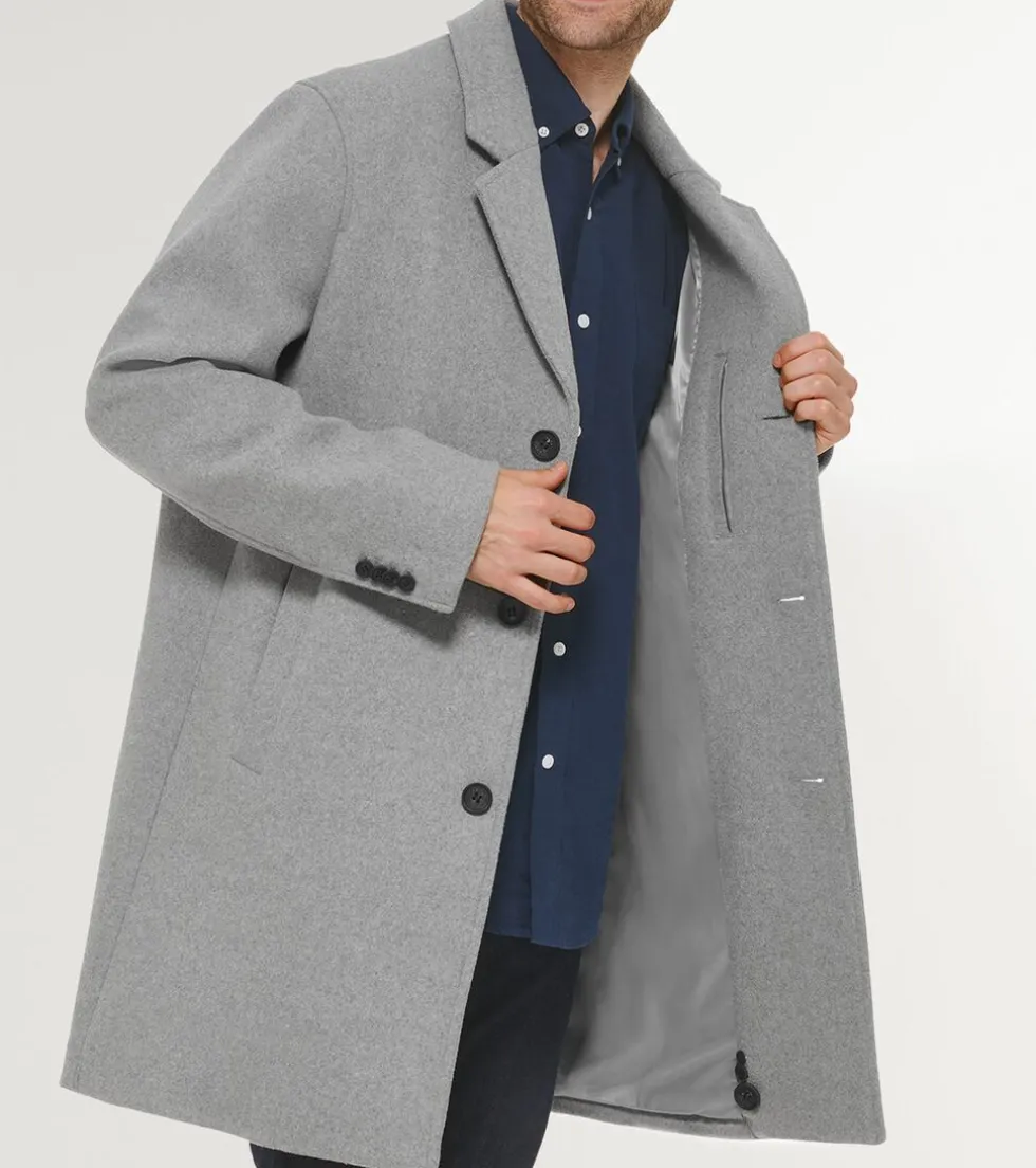 Cole Haan Wool Coats | Car Coats & Blazers*Men's Stretch Wool Top Coat LightGrey