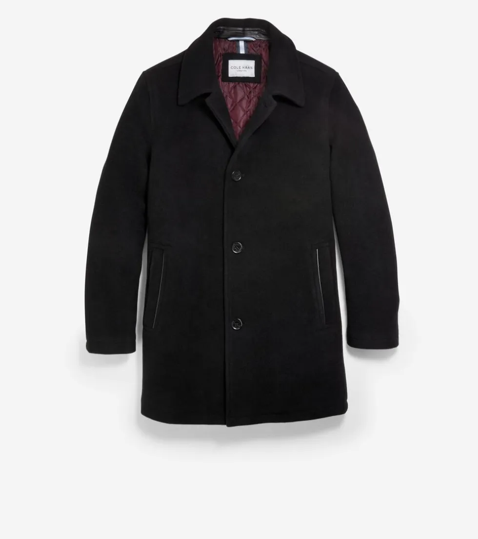 Cole Haan Wool Coats | Outerwear*Men's Wool Car Coat Black