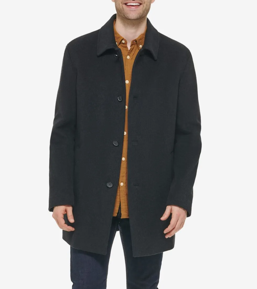 Cole Haan Wool Coats | Car Coats & Blazers*Men's Wool Cashmere Top Coat Charcoal