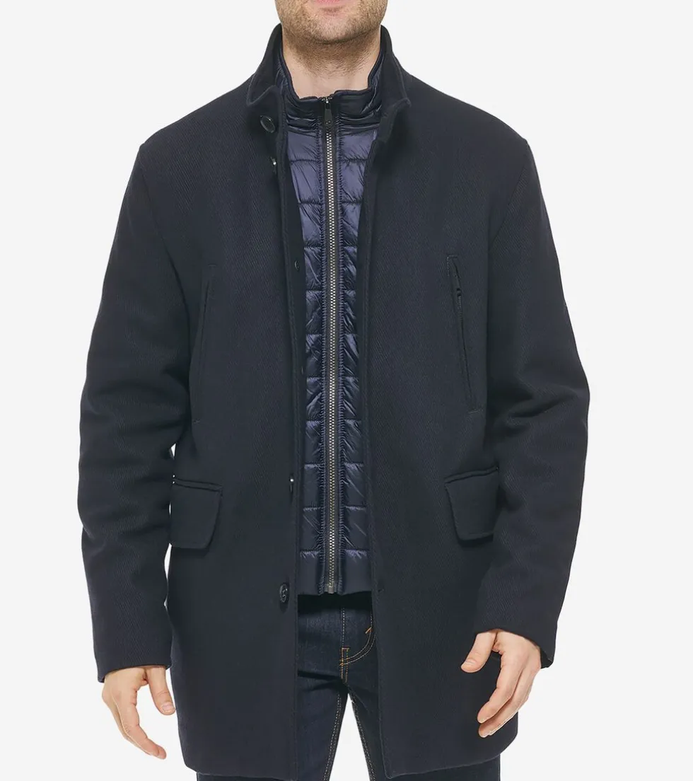 Cole Haan Wool Coats | Car Coats & Blazers*Men's Wool Coat Navy