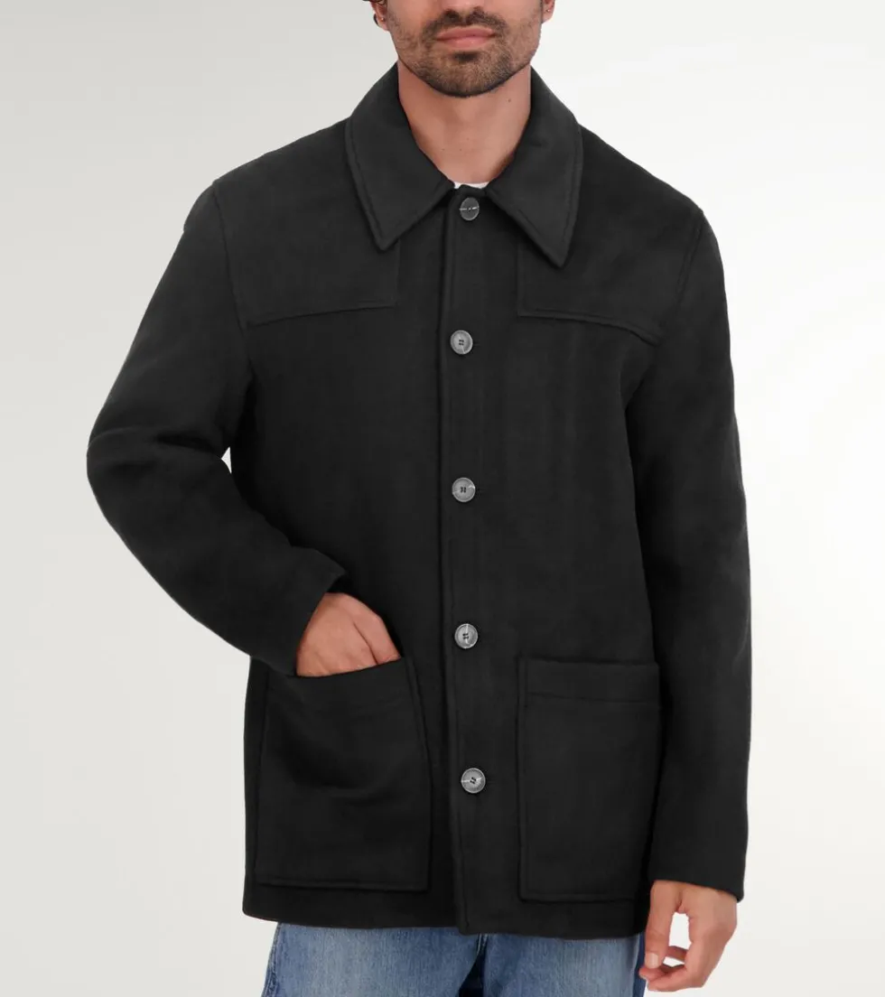 Cole Haan Wool Coats | Car Coats & Blazers*Men's Wool Patch Pocket Jacket Black