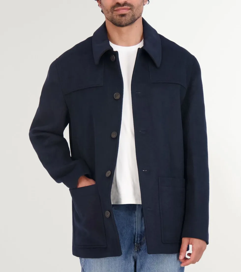 Cole Haan Wool Coats | Car Coats & Blazers*Men's Wool Patch Pocket Jacket Navy