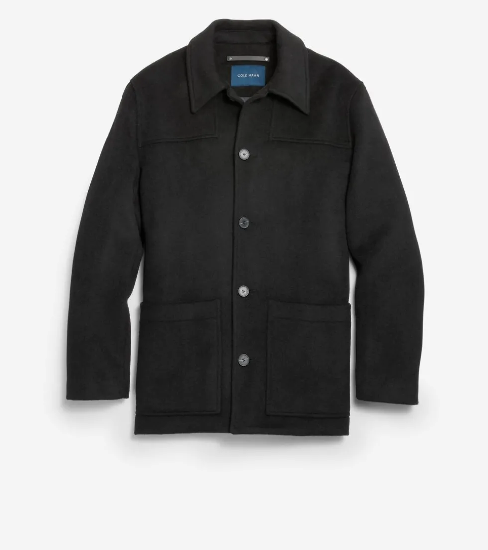 Cole Haan Wool Coats | Car Coats & Blazers*Men's Wool Patch Pocket Jacket Black