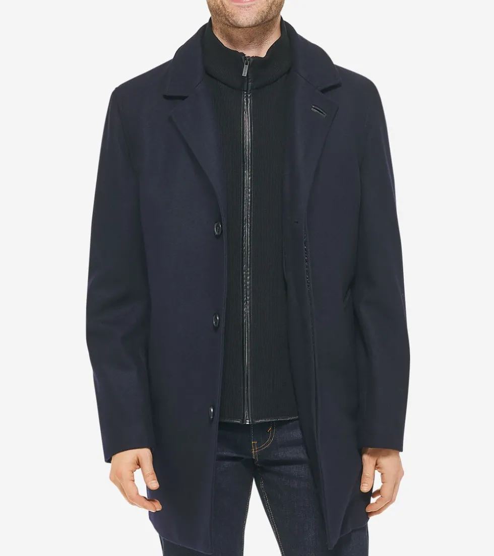 Cole Haan Wool Coats | Car Coats & Blazers*Men's Wool-Blend Car Coat Navy