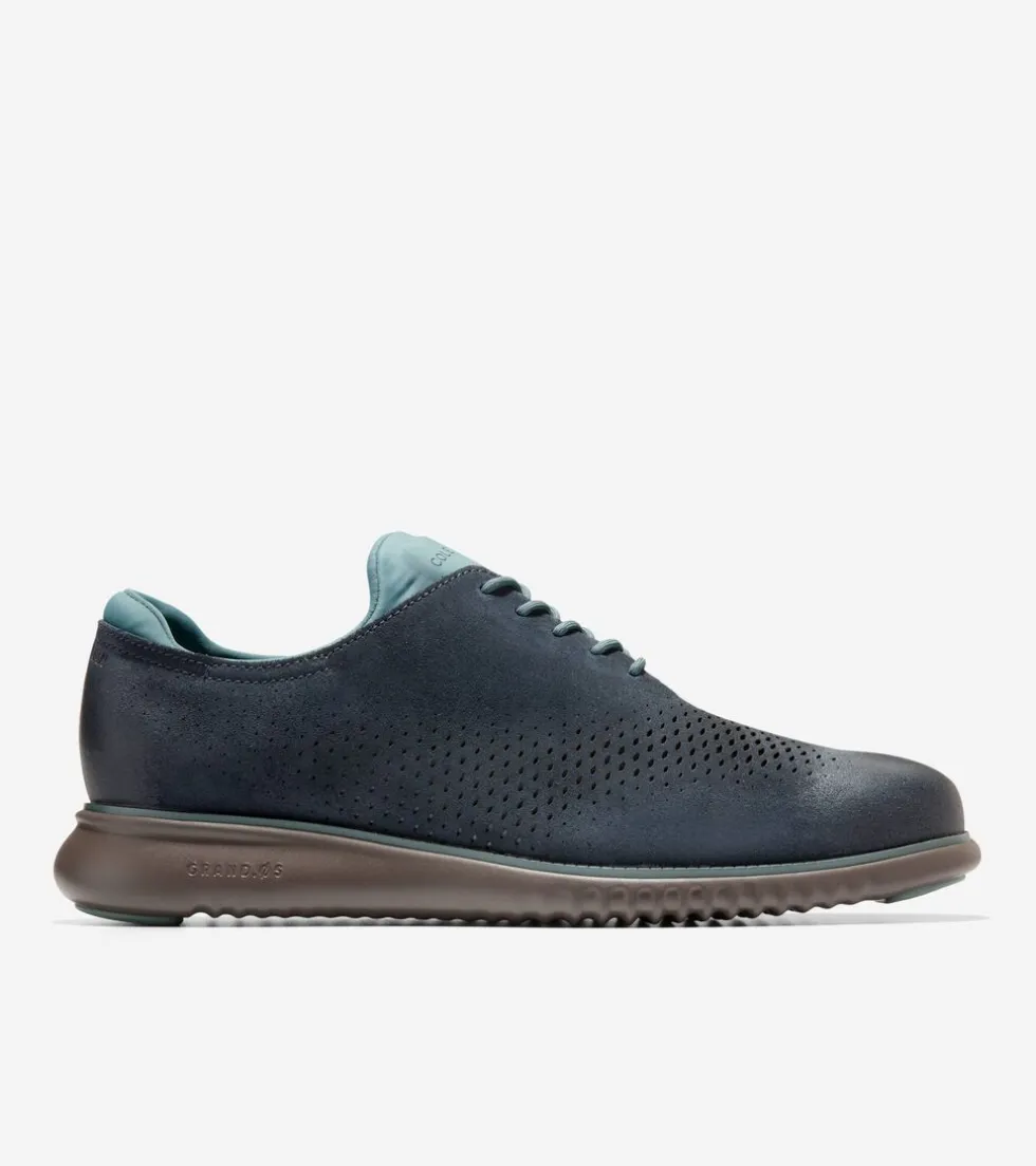 Cole Haan Dress Shoes | Oxfords*Men's 2.ZERØGRAND Laser Wingtip Oxfords Blueberry-Lava-NorthAtlantic