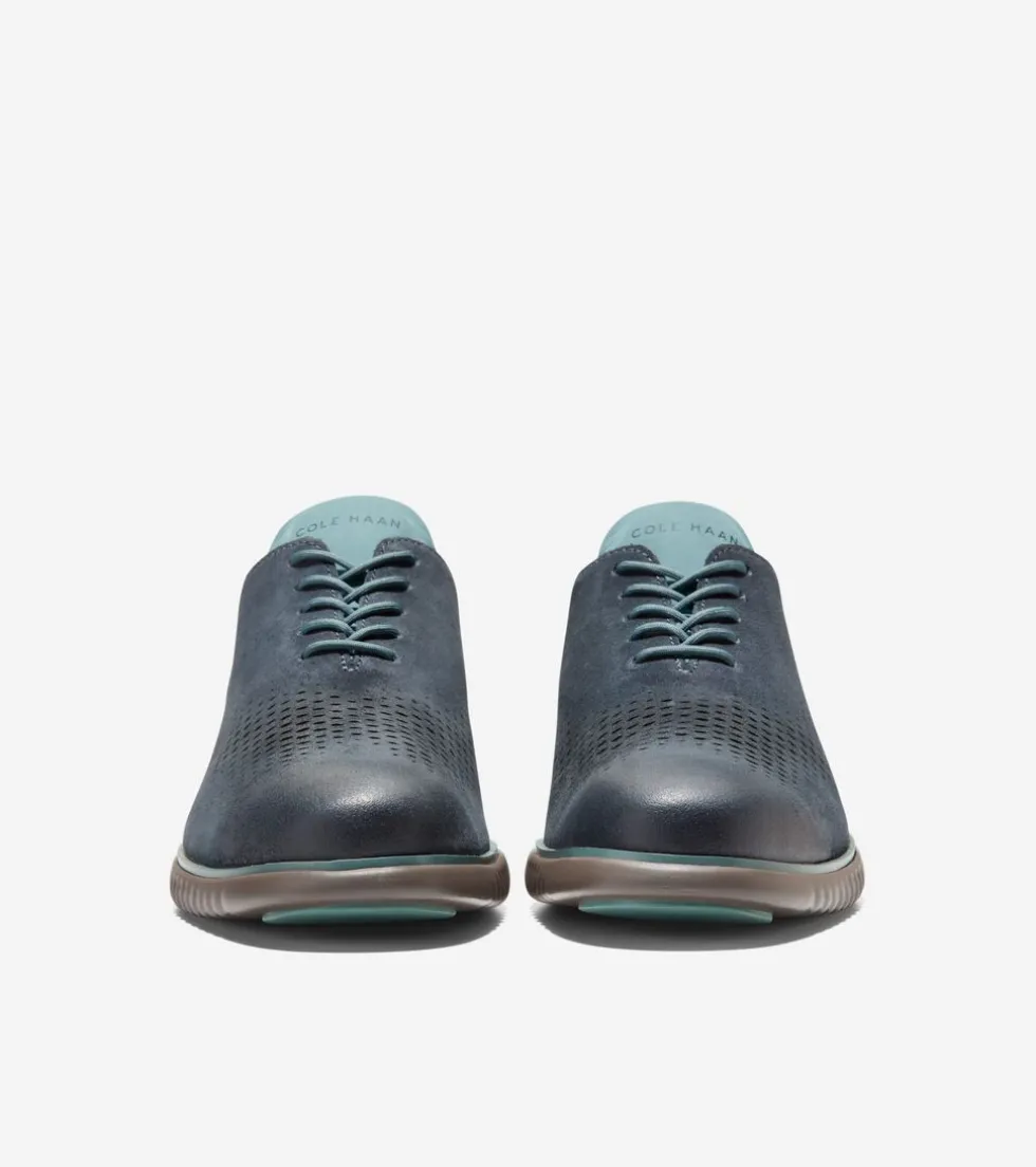 Cole Haan Dress Shoes | Oxfords*Men's 2.ZERØGRAND Laser Wingtip Oxfords Blueberry-Lava-NorthAtlantic