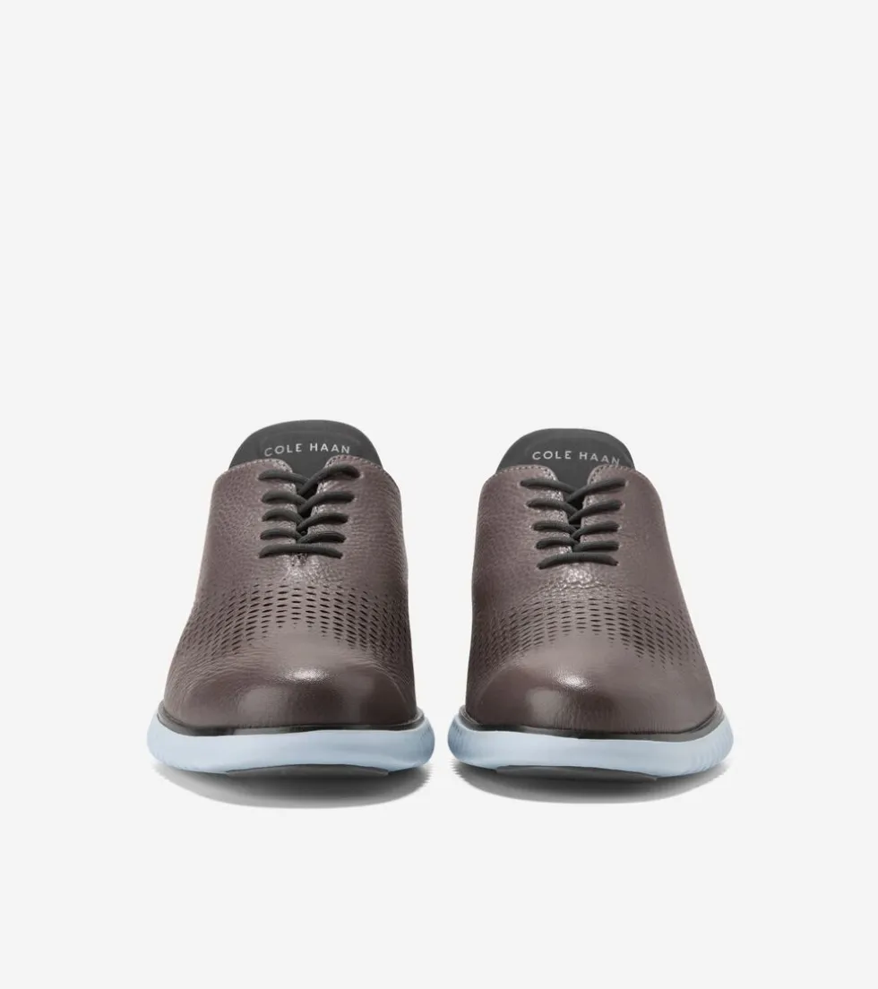 Cole Haan Extended Sizes & Widths | Dress Shoes*Men's 2.ZERØGRAND Laser Wingtip Oxfords Pavement-CelestialBlue-Black