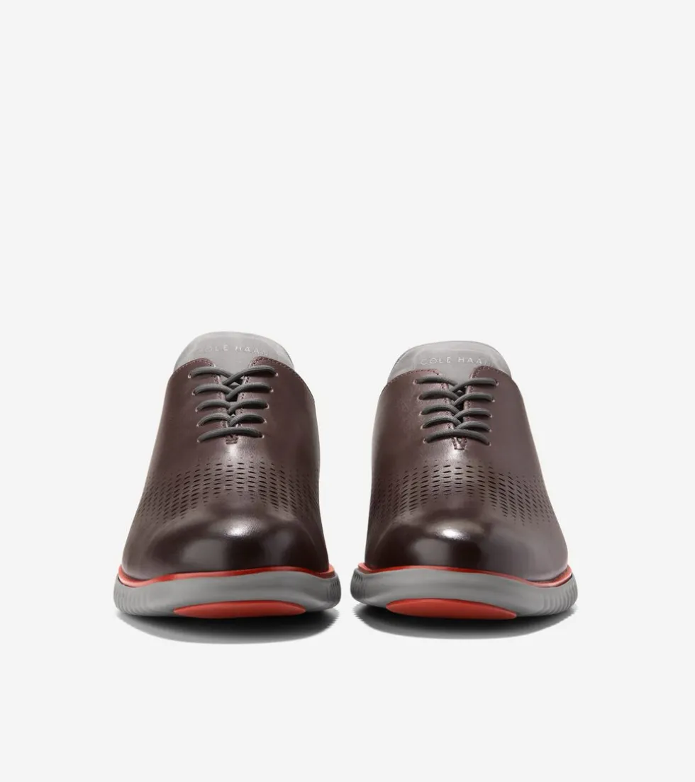 Cole Haan Extended Sizes & Widths | Dress Shoes*Men's 2.ZERØGRAND Laser Wingtip Oxfords DarkChocolate-DecemberSky