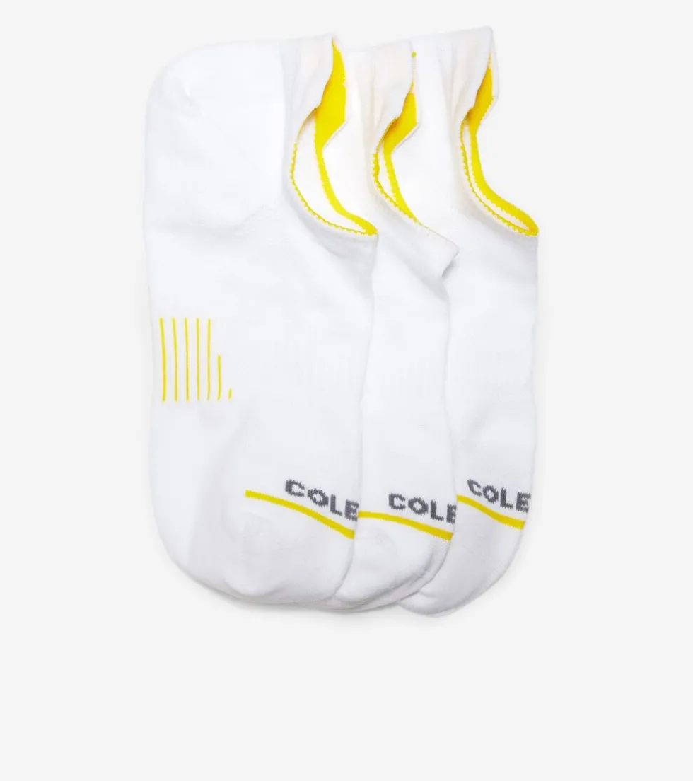 Cole Haan Socks*Men's ZERØGRAND 3-Pair Liner Socks White