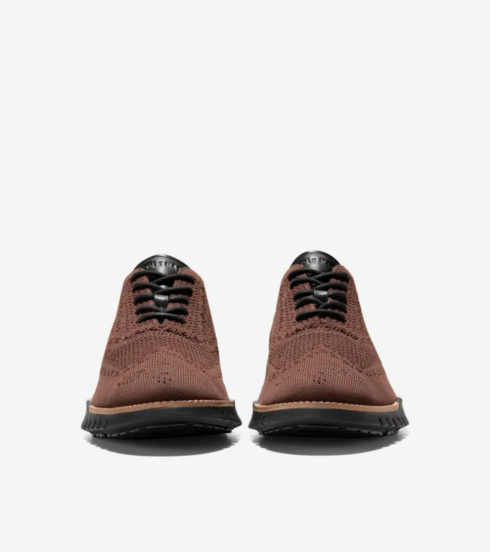 Cole Haan Extended Sizes & Widths | Oxfords*Men's ZERØGRAND Remastered Stitchlite™ Wingtip Oxfords Madeira-Black