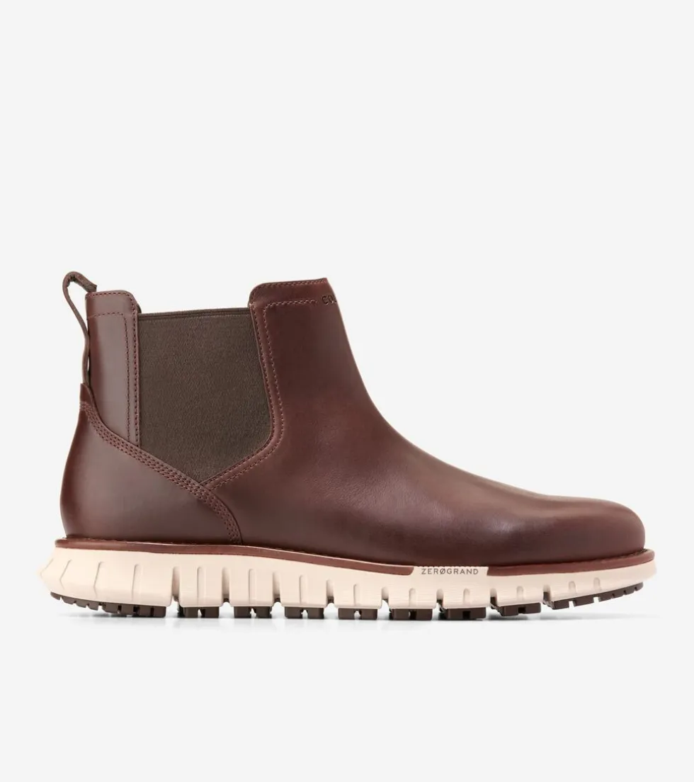 Cole Haan Extended Sizes & Widths | Boots*Men's ZERØGRAND Remastered Waterproof Chelsea Boots DarkCoffee-OxfordTan