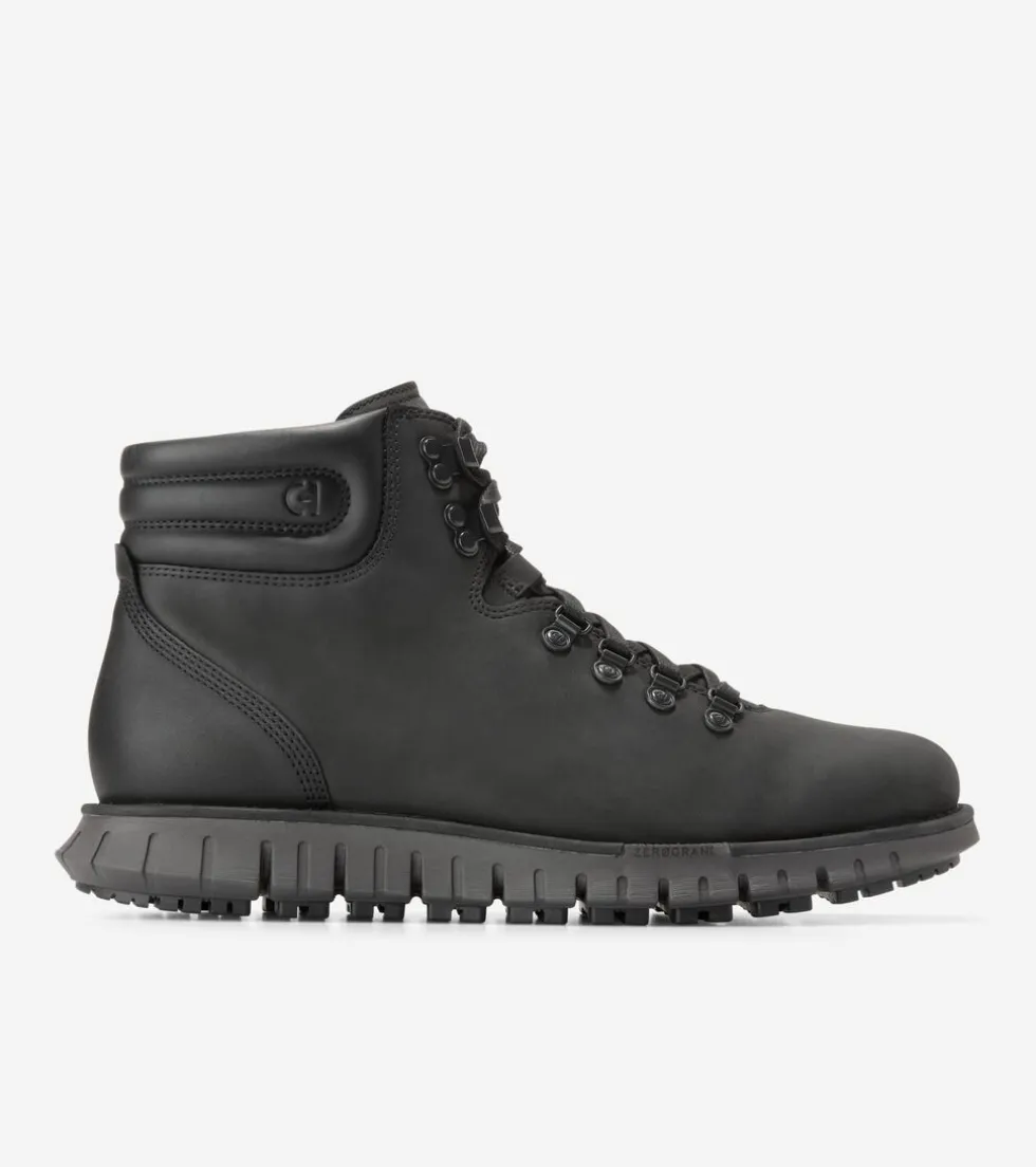 Cole Haan Extended Sizes & Widths | Boots*Men's ZERØGRAND Remastered Waterproof Hiking Boots Black-Pavement