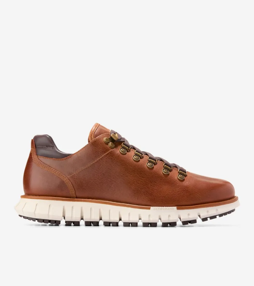 Cole Haan Boots*Men's ZERØGRAND Remastered Waterproof Low Hiking Boots Woodbury-Madeira-Birch