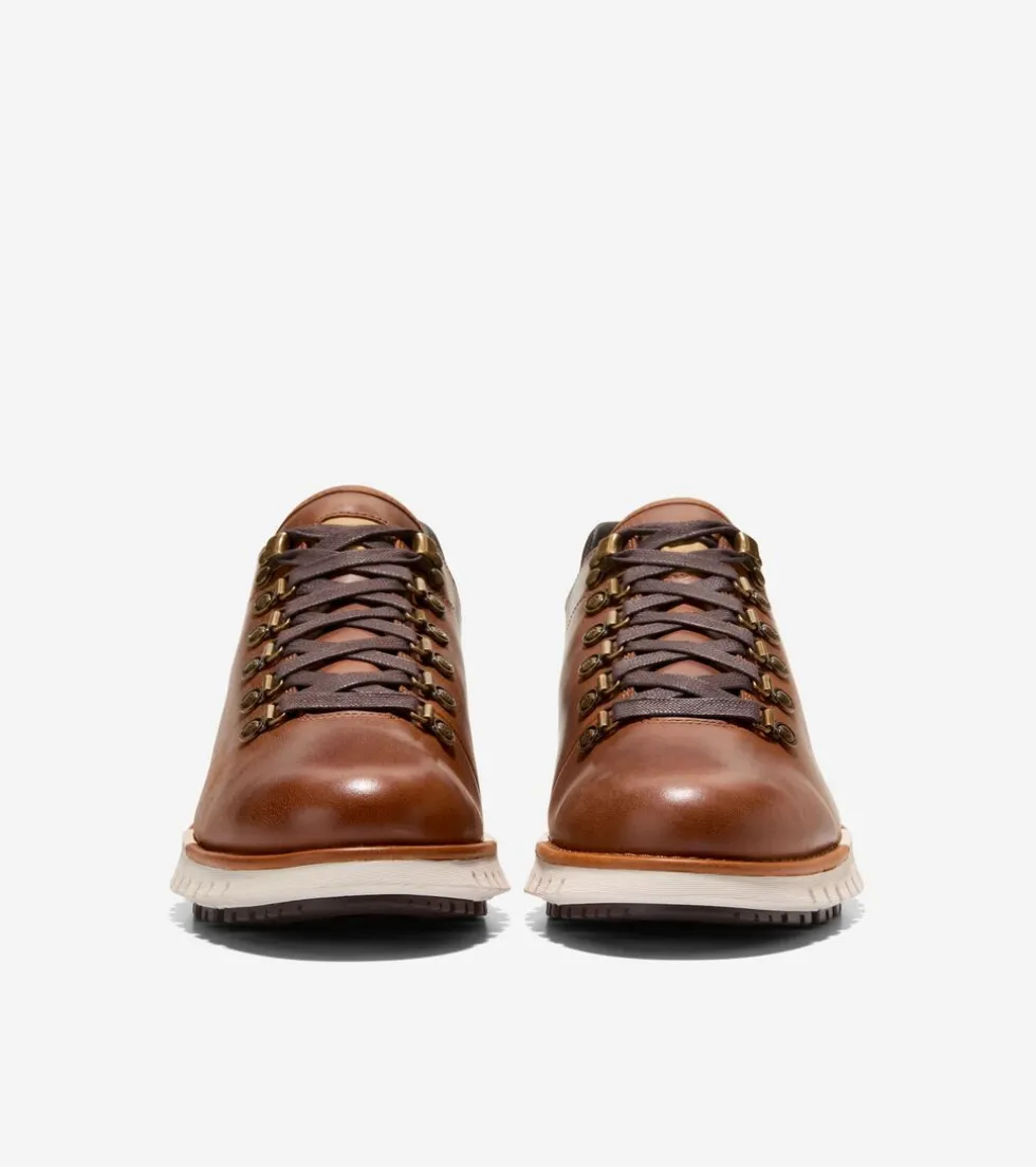 Cole Haan Boots*Men's ZERØGRAND Remastered Waterproof Low Hiking Boots Woodbury-Madeira-Birch