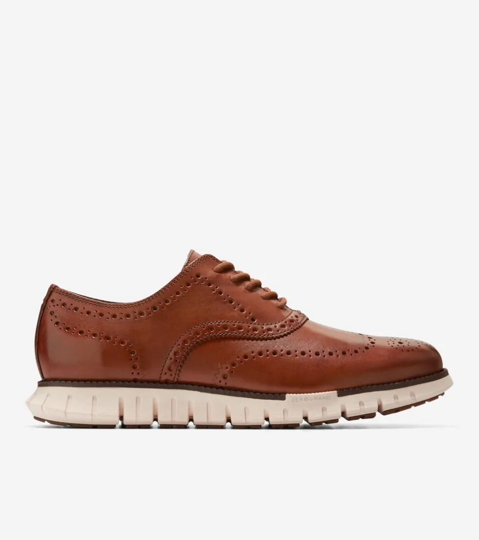 Cole Haan Extended Sizes & Widths | Dress Shoes*Men's ZERØGRAND Remastered Wingtip Oxfords BritishTan-Ivory