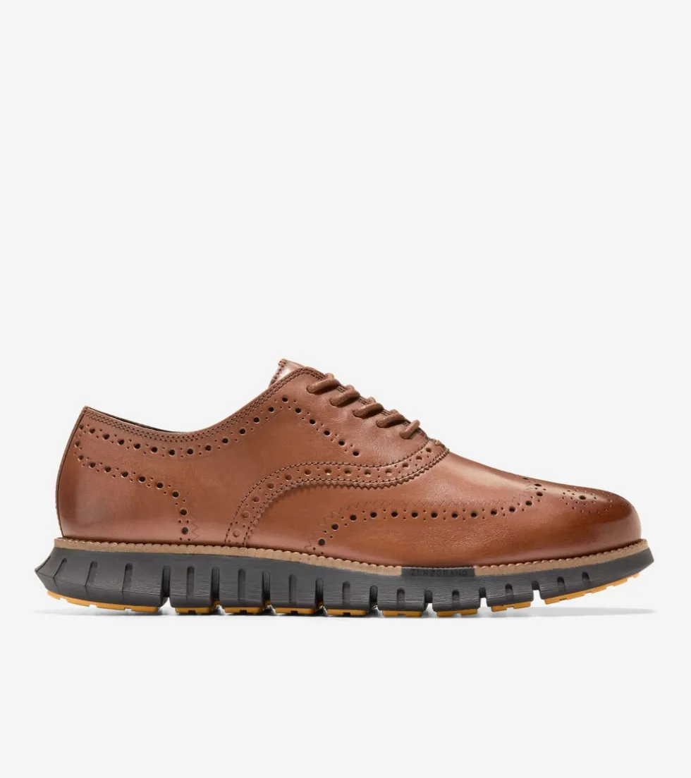 Cole Haan Extended Sizes & Widths | Dress Shoes*Men's ZERØGRAND Remastered Wingtip Oxfords BritishTan-Java