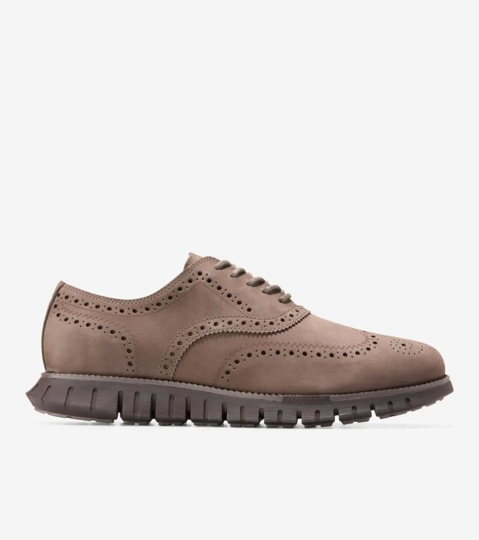 Cole Haan Extended Sizes & Widths | Oxfords*Men's ZERØGRAND Remastered Wingtip Oxfords Lava-Truffle-Chocolate