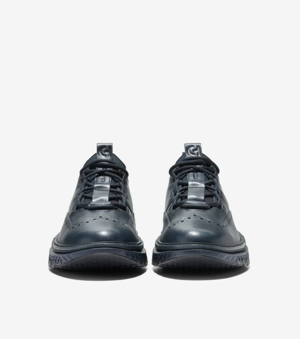 Cole Haan Oxfords*Men's 5.ZERØGRAND Wingtip Oxfords Blueberry