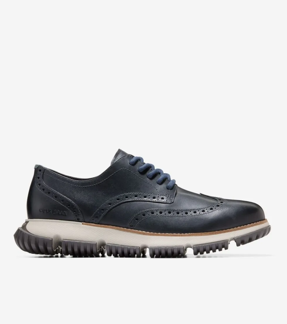 Cole Haan Dress Shoes | Oxfords*Men's 4.ZERØGRAND Wingtip Winter Oxfords Blueberry-Drizzle-Pavement