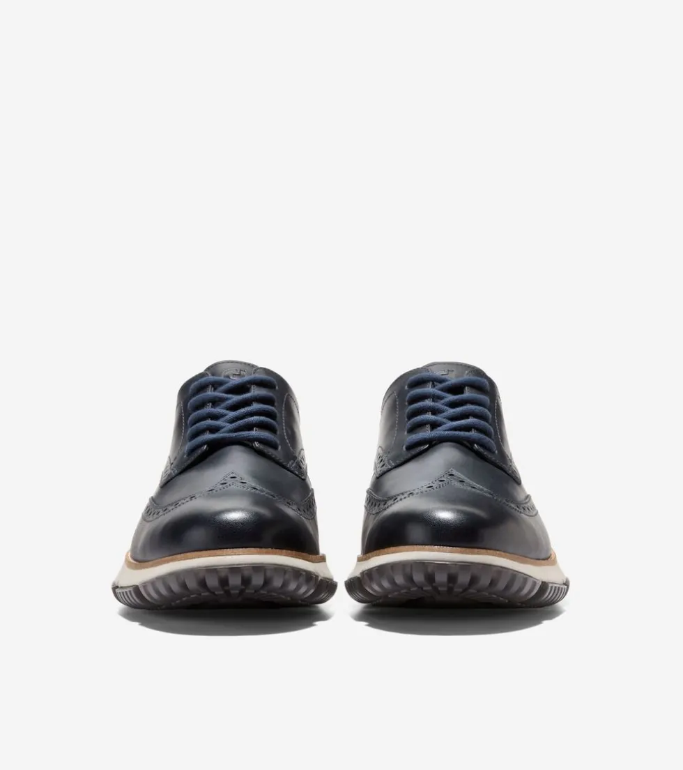 Cole Haan Dress Shoes | Oxfords*Men's 4.ZERØGRAND Wingtip Winter Oxfords Blueberry-Drizzle-Pavement