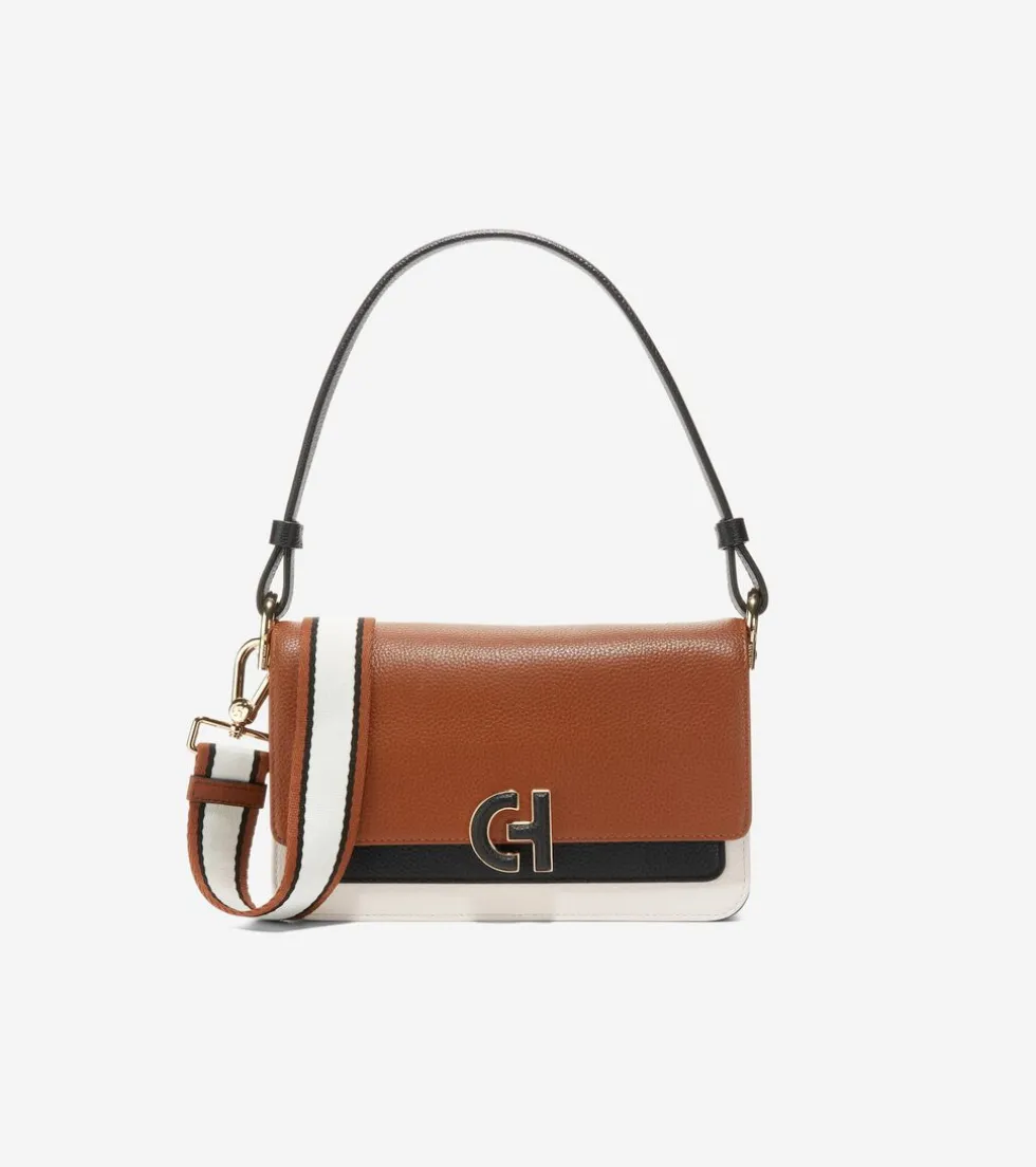 Cole Haan Shoulder Bags*Mini Shoulder Bag BritishTan-Black-Ivory