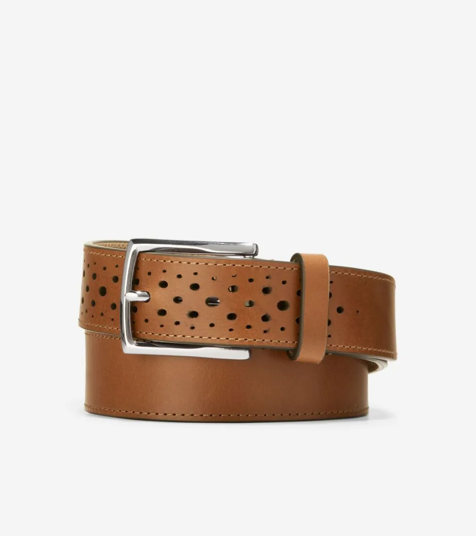 Cole Haan Belts*32MM Washington Perforated Belt BritishTan