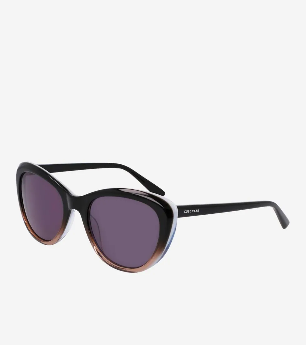 Cole Haan Sunglasses*Ombré Cat-Eye Sunglasses Black