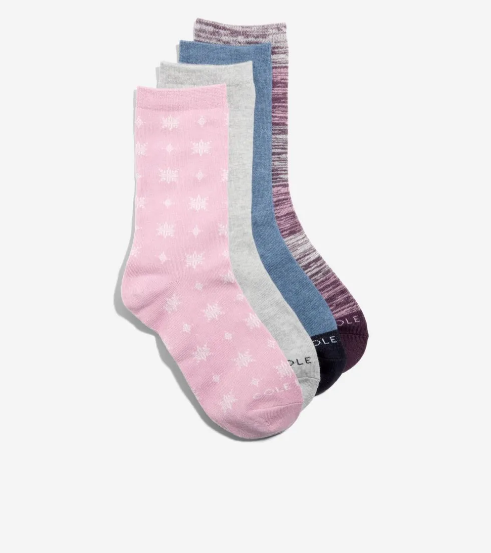 Cole Haan Socks*4 Pack Snowflake Giftbox Mauve