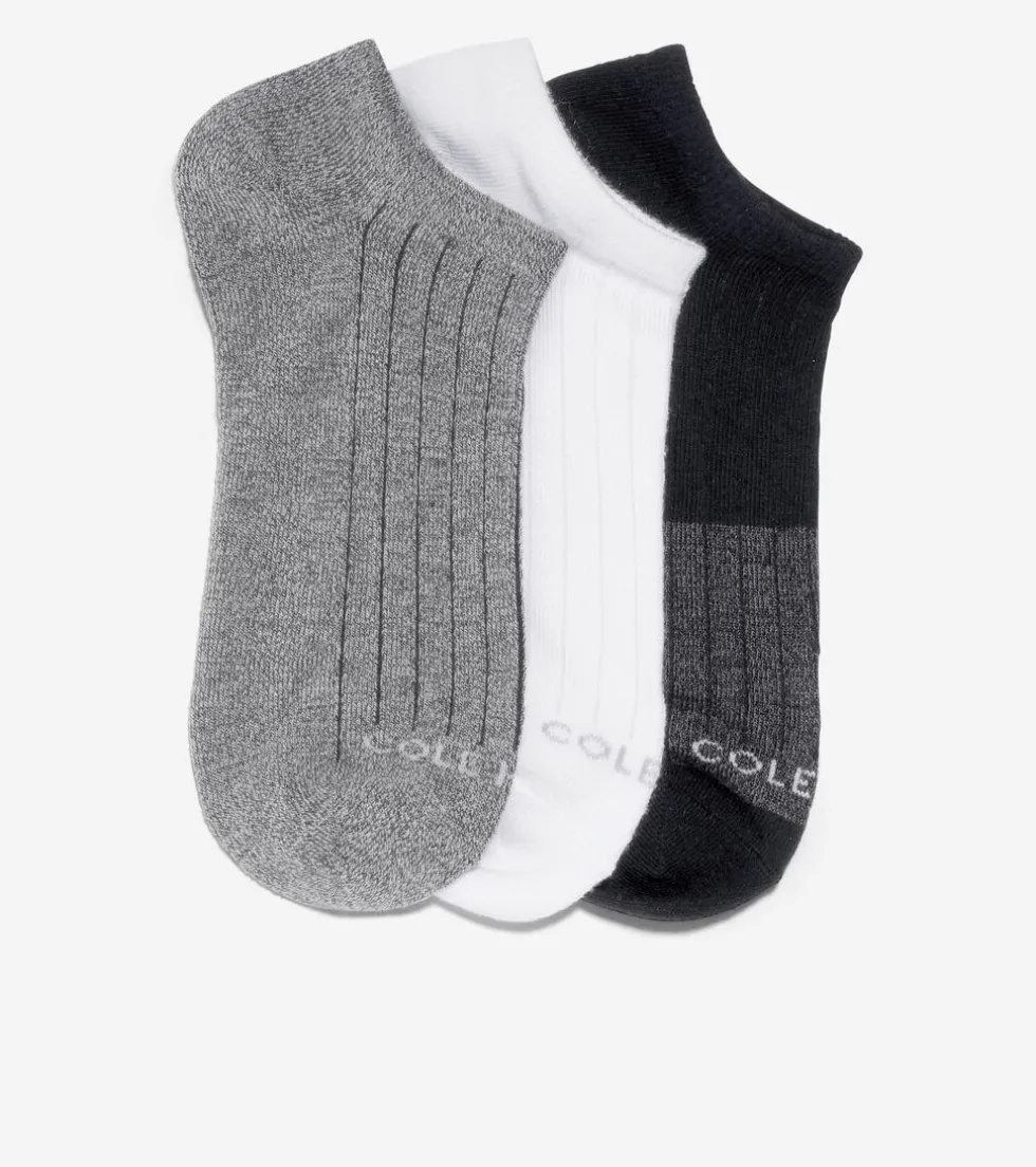 Cole Haan Socks*3 Pack Supersoft Low Cut Socks BlackAssorted