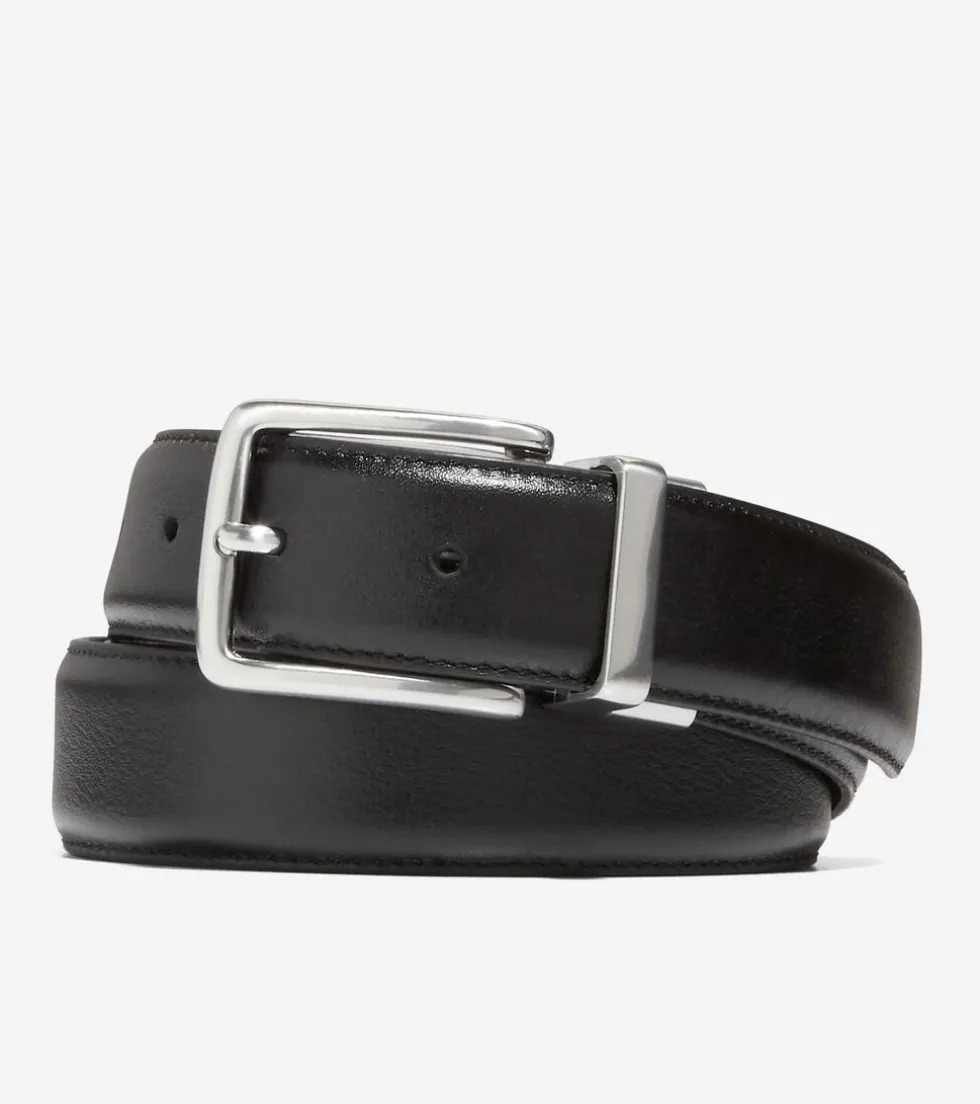 Cole Haan Belts*Reversible Feather Edge Belt Black-Brown