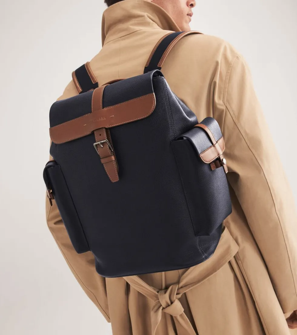 Cole Haan Backpacks & Briefcases*Triboro Rucksack NavyBlazerBlue-NewBritishTan