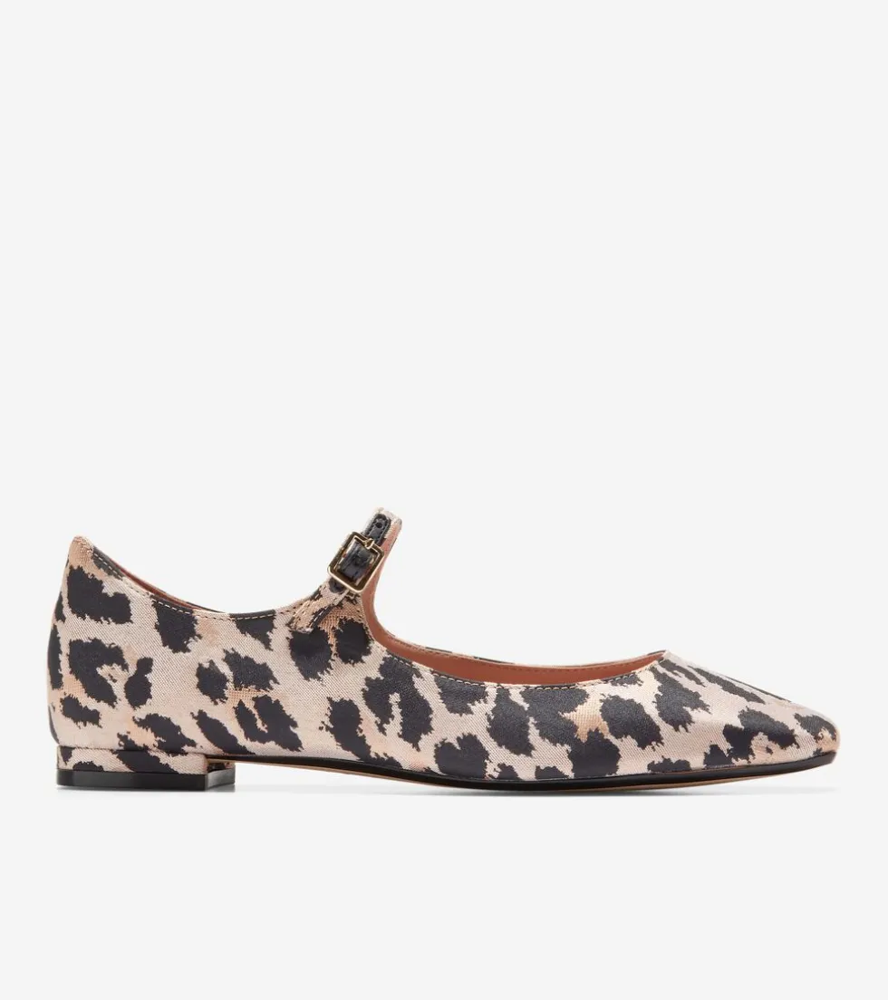 Cole Haan Dress Shoes | Flats & Ballets*Women's Bridge Mary Jane Ballet Flats LeopardPrintJacquard