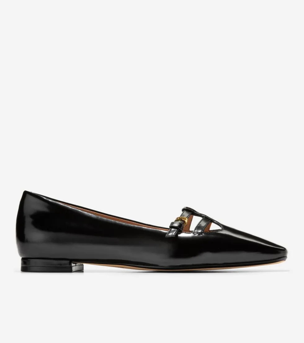 Cole Haan Dress Shoes | Flats & Ballets*Women's Brigid T-Strap Ballet Flats Black