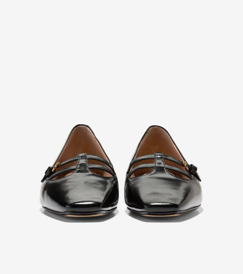 Cole Haan Dress Shoes | Flats & Ballets*Women's Brigid T-Strap Ballet Flats Black