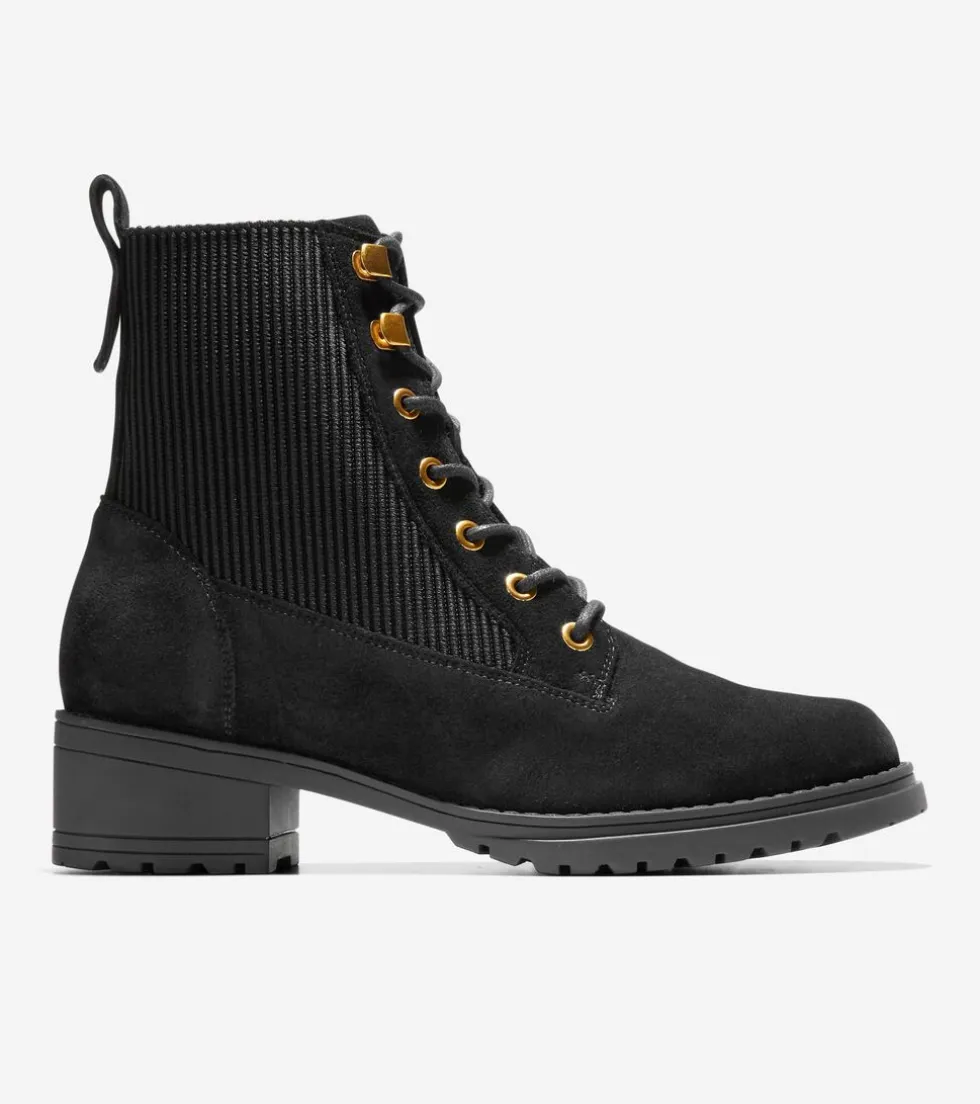 Cole Haan Boots*Women's Camea Waterproof Combat Boot II Black