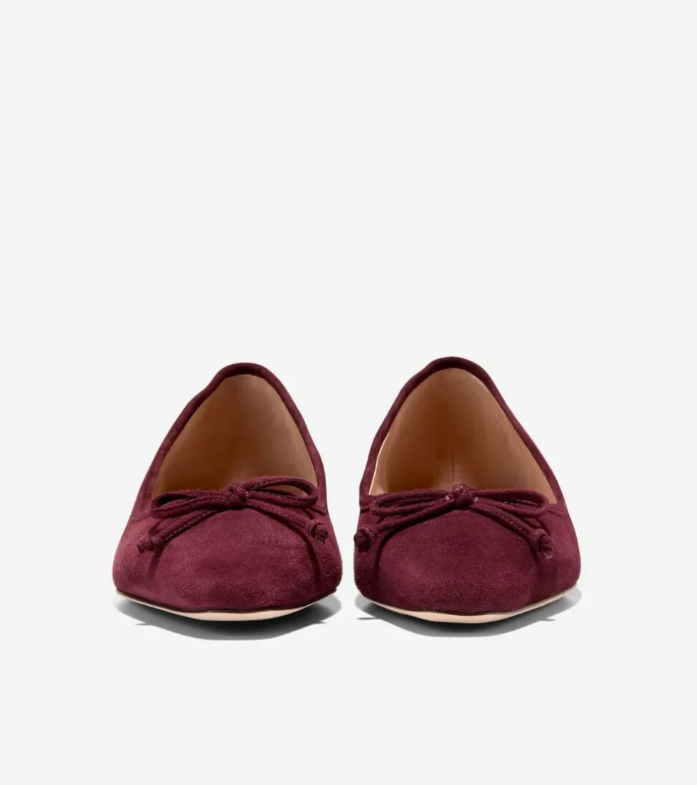 Cole Haan Dress Shoes | Flats & Ballets*Women's Chlea Ballet Flats Bloodstone