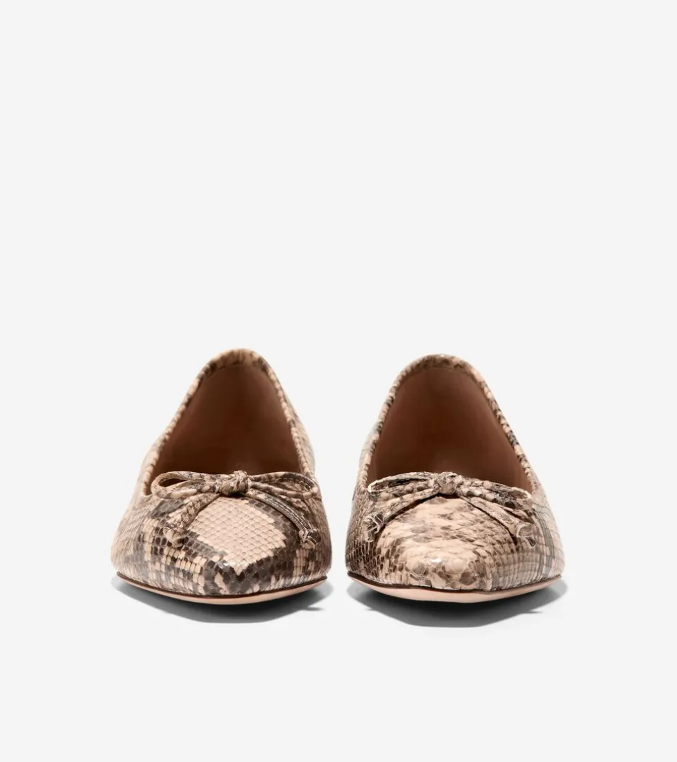 Cole Haan Dress Shoes | Flats & Ballets*Women's Chlea Ballet Flats SnakePrint