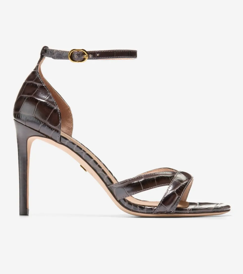 Cole Haan Dress Shoes | Heels & Pumps*Women's Christena Heeled Sandals ChocolateCrocPrint