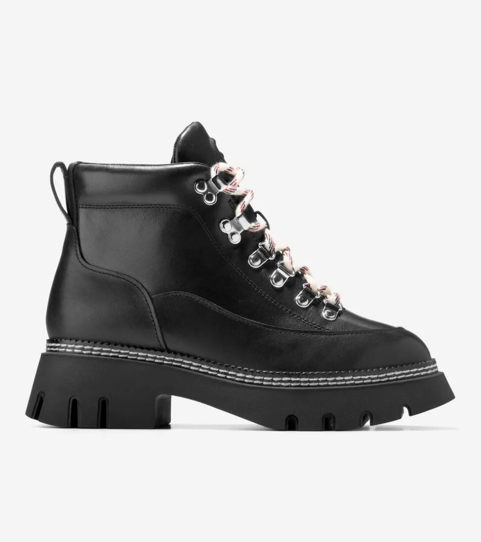 Cole Haan Boots*Women's Delilah Waterproof Lace-Up Boots Black