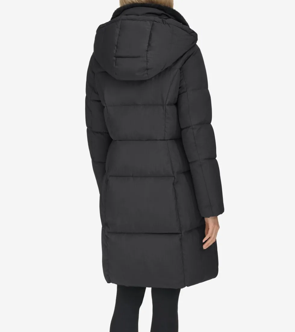 Cole Haan Puffer Jackets | Outerwear*Women's Faux-Fur Collar Puffer Coat Black