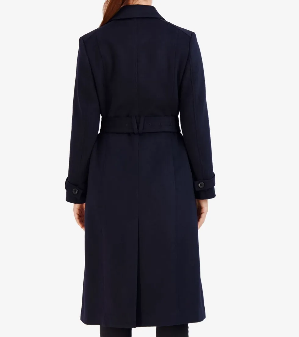 Cole Haan Wool Coats | Trench Coats*Women's Flared Trench Coat Midnight