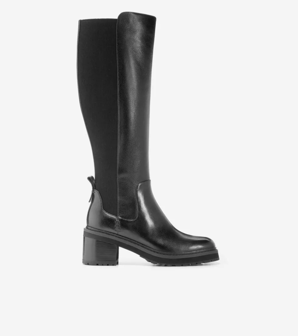 Cole Haan Boots*Women's Gema Tall Waterproof Lug Boots Black