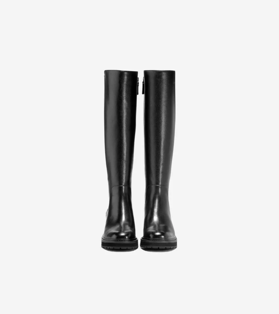 Cole Haan Boots*Women's Gema Tall Waterproof Lug Boots Black